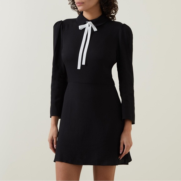 Reformation Rocco Dress In Black, size 2, brand new without tags, never worn. - Picture 5 of 16